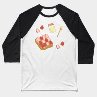 Strawberry Cream Bread Baseball T-Shirt